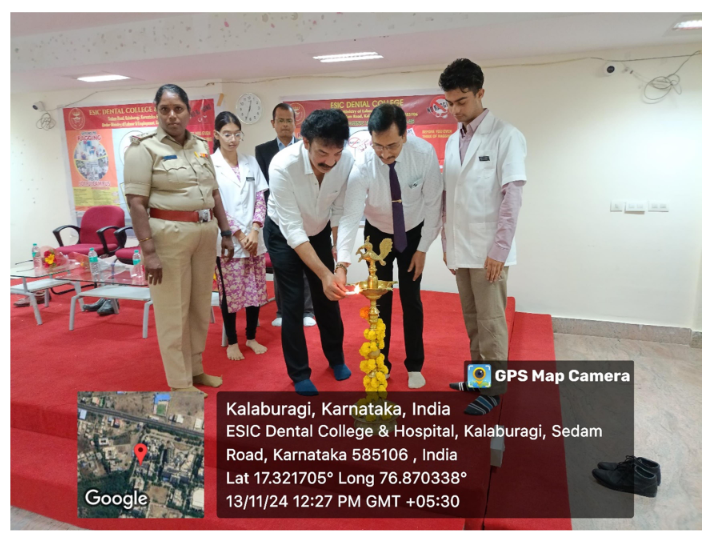 ANTI - RAGGING WORKSHOP NOVEMBER 2024 AT ESIC DENTAL COLLEGE KALABURAGI